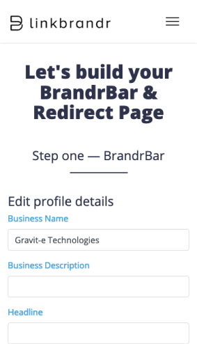 Link Brandr Application Screenshot
