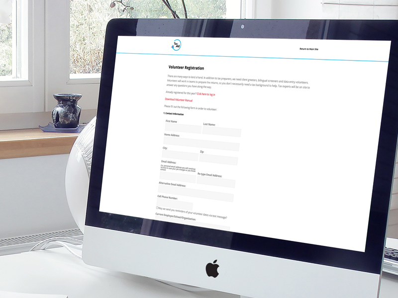 Tax-Aid Application Screenshot